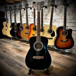 Электро-Акустическая гитара Parkwood PF51E-BKS