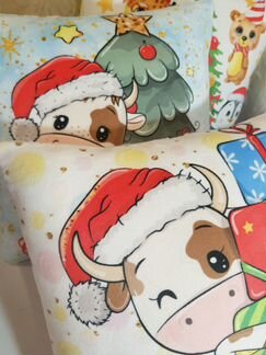 Плюшевые подушки ручной работы