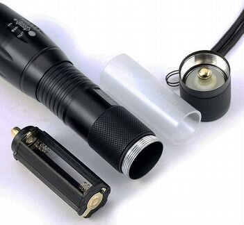 Яркий светодиодный фонарик Cree XM-L T6 большой