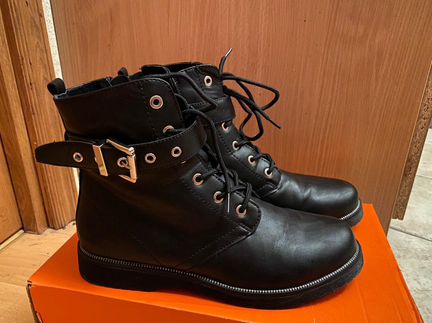 Женские черные ботинки, 40 размер