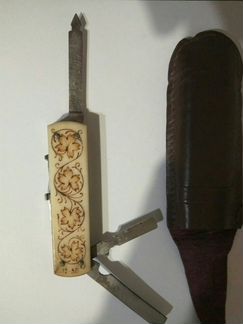 Редкий складной нож сп, Кость, 
