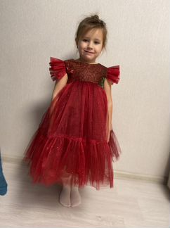 Платье детское праздничное новогодние