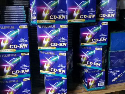 Диски CD-RW 4x fujifilm cd-rw 1x-4x