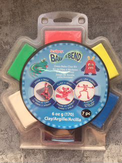 Наборы глины с эффектом ластика и гнущаяся
