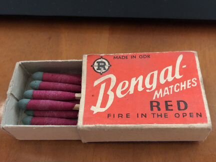 Спички гдр бенгальские