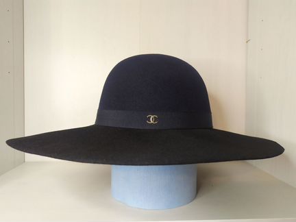 Шляпа chanel. Оригинал. Сине-черная. М. Новая