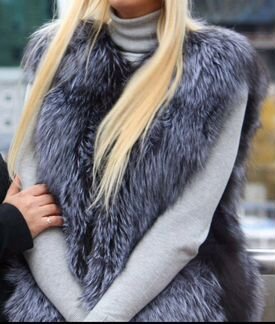 Жилет из чернобурки