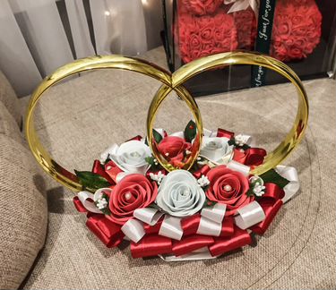 Свадебные кольца на автомобили