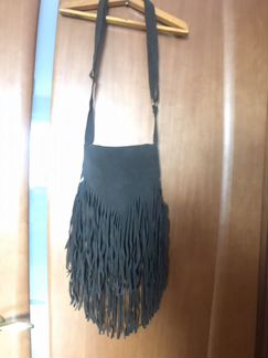 Сумка из натуральной замши