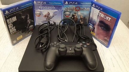 Sony ps4 slim 1 TB + 4 игры