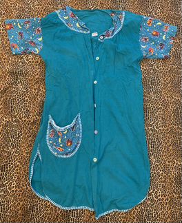 Халат домашний бирюзовый