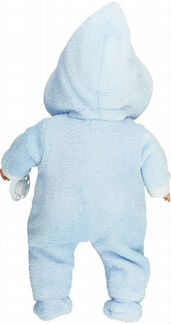 Пупс Arias Elegance 42 см., в голубом комбинезончике, с соской, со звуком, плачет (Т16353)