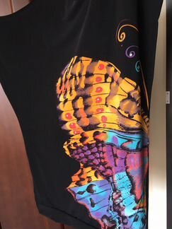 Ассиметричный топ с принтом новый