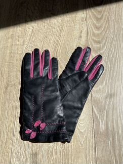 Кожаные Перчатки чёрные новые