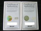Microsoft MS-DOS Certificate of Authenticity COA L