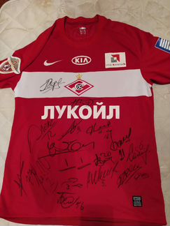 Футболка Спартака с автографами сезон 2010