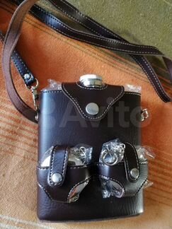 Фляга Россия с гербом. Подарок к нг или 23 февраля