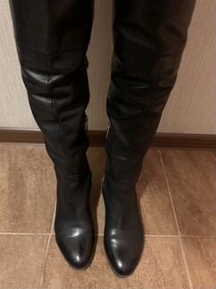 Женские ботфорты из натуральной кожи