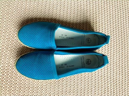 Эспадрильи Эконика голубые