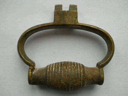 Ручки латунные, крышка от старинного самовара