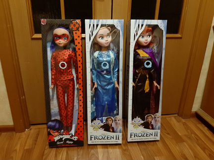 Кукла холодное Эльза,Анна и Леди Баг