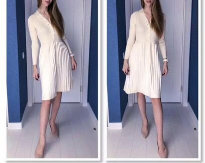 Платье вязаное теплое зимнее осеннее