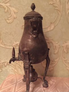 Самовар старинный серебрение, Европа