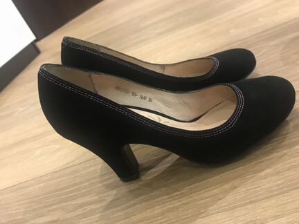 Туфли замшевые женские