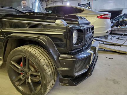 Тюнинг сплитер переднего бампера mercedes G63 463