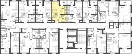 Квартира-студия, 28.2 м², 10/25 эт.