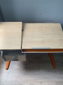 Стол письменный детский синий