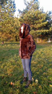 Женская норковая шуба