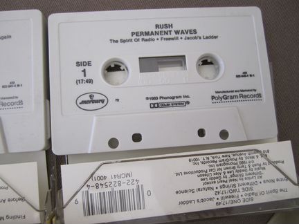 Rush-6 аудиокассет.раритет.Made in USA