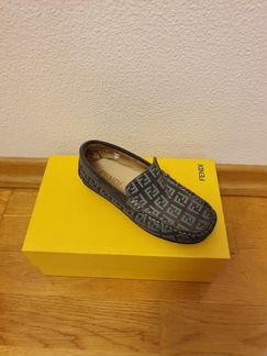 Мокасины fendi, Италия, Натуральная кожа,оригинал