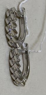 Золотые серьги Дорожки с бриллиантами 0,5 кт