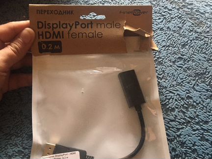 Переходник DisplayPort- hdmi