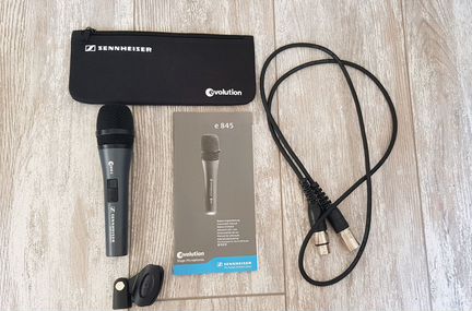 Микрофон sennheiser E845 S + кабель xlr 1.5m
