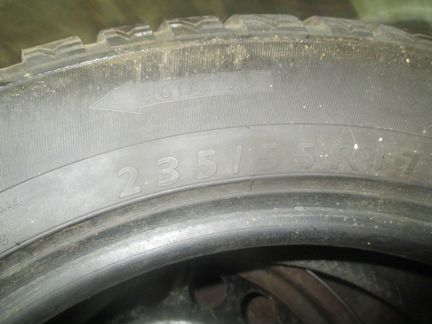 235х55х17 - 1 шина Данлоп Винтер М 3 - зима