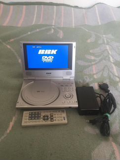 Переносной DVD плеер BBK DL373D + 23 DVD, 7 дюймов
