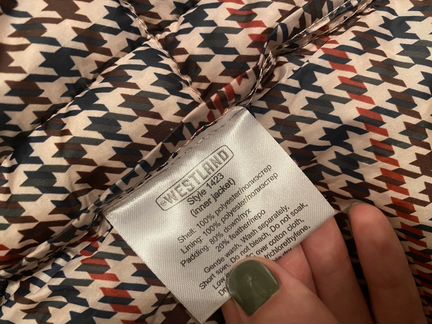 Легкий пуховик Westland