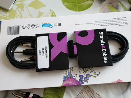 Кабель Jack 6.3 stereo - 2Jack 6.3 mono