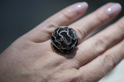 Серьги и кольцо, серебро