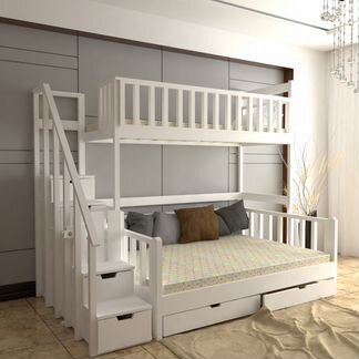 Кровать двухъярусная трехместная Next-D1 23-LKP