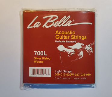Струны для акустической гитары La Bella 700L (USA)