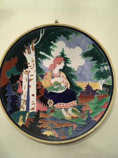 Тарелка настенная, зик, 30-е гг
