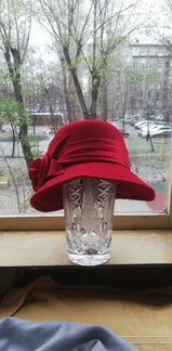 Роскошная женская шляпа, 100 шерсть, новая, размер