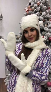Шапка шарф перчатки