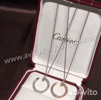 Золотое колье гвоздь 585 пр. с брил. 0.4 ct, 9.5 г