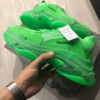 Balenciaga кроссовки / кислотный зеленый