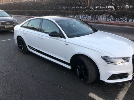 Сплиттер Audi A6 C7 S line S6 рестайлинг